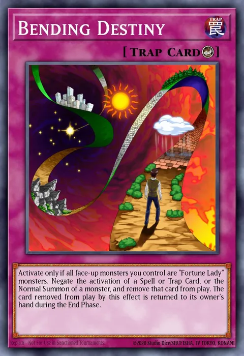Bending Destiny trading card