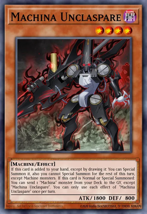 Machina Unclaspare trading card